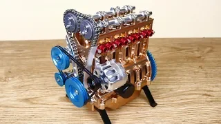 How to build Car Engine Assembly Kit - Full Metal 4 Cylinder