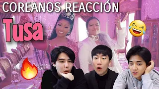 COREANOS REACCIONAN A TUSA - KAROL G, NICKI MINAJ [Pandita Chan]