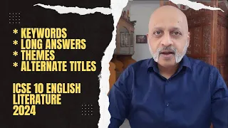 How to frame answers to analytical questions? Alternate titles | ICSE 10 English Literature