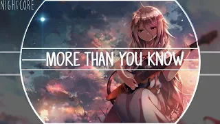 Nightcore - More than you know - Cover (Lyrics)