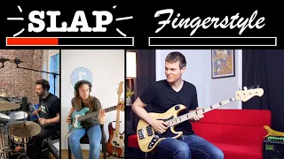 Slap vs Fingerstyle Bass Solo (Nathan Navarro ft. Julia and Simon from Thomann)