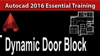 Dynamic Door Block AutoCAD Training Tutorial 39