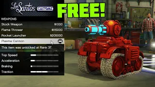 GTA Online - FREE Invade And Persuade Tank! (Plasma Cannon Customization)