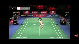 Semifinal Thomas Cup 2020 : Indonesia vs Denmark : Jonathan Christie vs Anders Antonsen