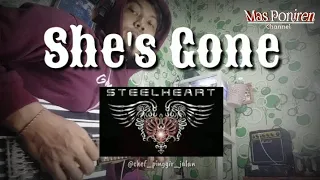 She's Gone - Steelheart//Cover melodi 1 dan 2/guitar cover