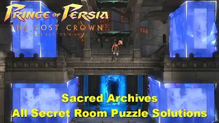 PRINCE OF PERSIA THE LOST CROWN - All Sacred Archives Secret Room Puzzle Solutions