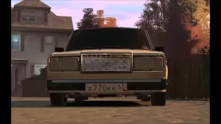 GTA 4 -  LADA  2107 Light Tuning  Car Tour + Crash Test 1080p