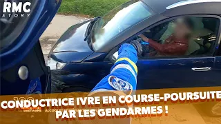 Conductrice ivre en course-poursuite par les gendarmes