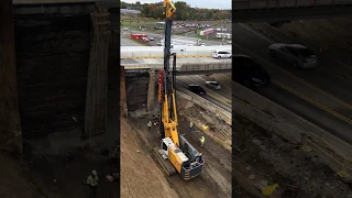 Driving H-Piles Using an RTG RM 20 with HRS 5 Hammer