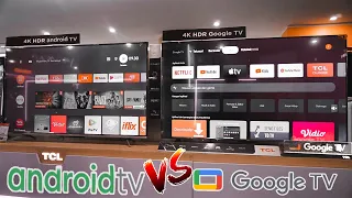 ANDROID TV VS GOOGLE TV !!! Bagus Mana? || Perbandingan Android TV dan Google TV || TCL P725 VS P735