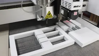 Cutting EVA Foam Sheet With 400W Oscillating Knife Cutting Machine