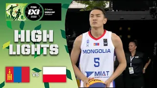 Mongolia v Poland | Men Play-In | Highlights | Crelan FIBA 3x3 World Cup 2022