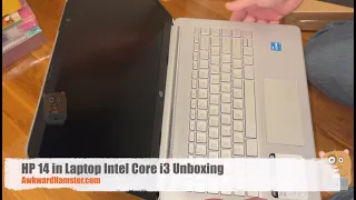 HP 14 in Laptop Intel Core i3 Unboxing