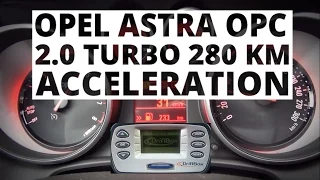 Opel Astra OPC 2.0 Turbo 280 hp - acceleration 0-100 km/h