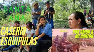 Carreras de cintas en el caserio Esquipulas, Santa Ana, El Salvador