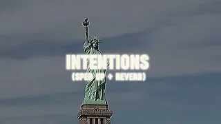 Justin Bieber - Intentions (sped up + reverb)