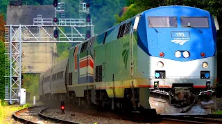 Amtrak's "The Pepsi Can" Arriving at Thurmond, WV!