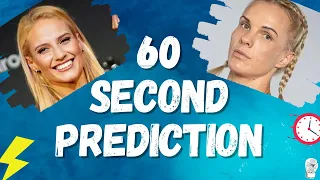 Ebanie Bridges vs Shannon O'Connell 60 second prediction 🥊