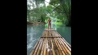 Watch this simple Bamboo boat