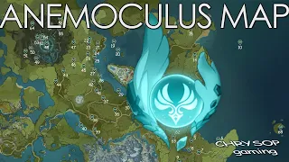 All Anemoculus locations with map - Genshin Impact