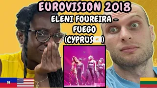 REACTION TO Eleni Foureira - Fuego (Cyprus 🇨🇾 Eurovision 2018) | FIRST TIME HEARING FUEGO