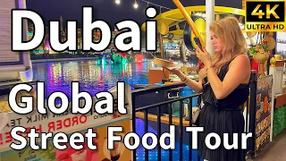 Dubai 🇦🇪 Street Food Tour in Global Village, Season 2024 [ 4K ] Full Walking Tour