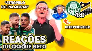 NÃO DEU!! OLHA COMO O CRAQUE NETO REAGIU A PALMEIRAS 4X0 ÁGUA SANTA PELO PAULISTÃO