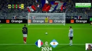 EFOOTBALL 2024 ARGENTINA VS FRANCE PENALTY CHALLENGE # 1 #efootball  #football #penalty