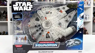 Micro Galaxy Squadron Millennium Falcon Unboxing and Review from Jazwares