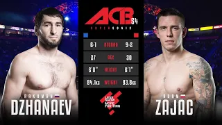 Абдул-Рахман Джанаев vs. Адам Заяц | Abdul-Rahman Dzhanaev vs. Adam Zajac | ACB 54 - Supersonic