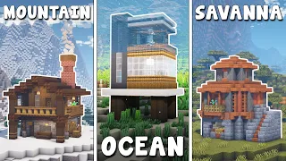 I Built a Starter House for Every Biome in Minecraft!