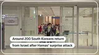 South Koreans return from Israel amid conflict