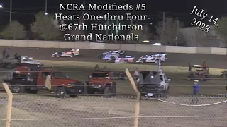 NCRA Modifieds #5, Heats 1-4, Hutch Nationals, 07/14/23