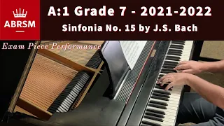 ABRSM Grade 7 - Piano Exam Piece A:1 (2021-2022) - "Sinfonia No. 15" by J.S. Bach