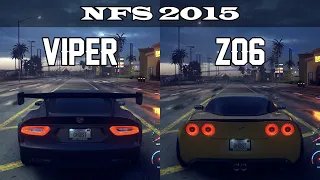 Dodge Viper SRT vs Chevrolet Corvette Z06 - NFS 2015 (Drag Race)