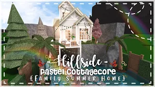 Hillside Pastel Cottagecore Summer Family Home Speedbuild and Tour - iTapixca Builds