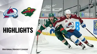 Avalanche @ Wild 4/7/21 | NHL Highlights