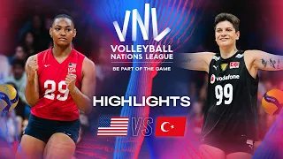 🇺🇸 USA vs. 🇹🇷 TUR - Highlights | Week 2 | Women's VNL 2024