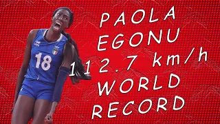 Paola Egonu World Record 112.7 km/h Brazil vs Italy VNL 2022 Final