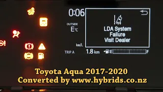 Toyota Aqua 2017-2021 Instrument Cluster (Dash) Japanese to English Conversion