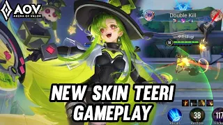 AOV : NEW SKIN TEERI MAGICIAN GAMEPLAY - ARENA OF VALOR LIÊNQUÂNMOBILE ROV COT