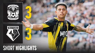 Six-Goal THRILLER! 🎢 | Coventry City 3-3 Watford | Short Highlights