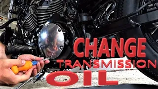 CHANGE TRANSMISSION OIL - Harley Davidson Sportster