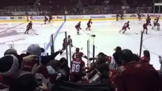 Arizona coyotes warmup pregame