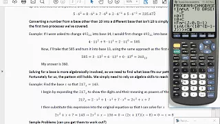 TI-84: Base Conversion Program