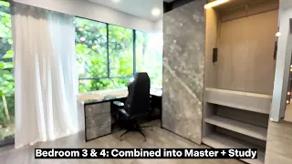Singapore Residential Condo / GEM RESIDENCES / 4 bed 3 bath / Fully renovated ground floor unit