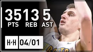 Nikola Jokic Full Highlights Bucks vs Nuggets (2018.04.01) - 35 Pts, 13 Reb, 5 Ast!