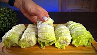 I have never eaten such delicious cabbage rolls without meat  Simple breakfast or dinner