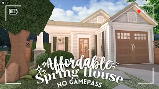 [ bloxburg ] 🌼 spring single person house - 24k! ꒰ no gamepass build with tour ꒱