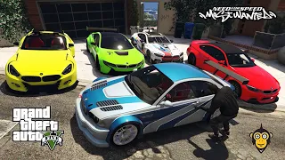 GTA 5 - Stealing Luxury Modified BMW Racing Cars with Franklin! | (GTA V Real Life Cars #26)